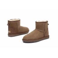 UGG Ankle Boots - Mini Classic Australian Sheepskin, Water Resistant, Non-Slip - Chestnut - Au Ladies 12/ Au Men 10/ Eu43