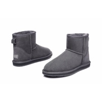 UGG Ankle Boots - Mini Classic Australian Sheepskin, Water Resistant, Non-Slip - Grey - Au Ladies 10/ Au Men 8/ Eu41