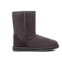 UGG Boots Short Classic - Premium Australian Sheepskin, Water Resistant Non-Slip - Chocolate - Au Ladies 10/ Au Men 8/ Eu41