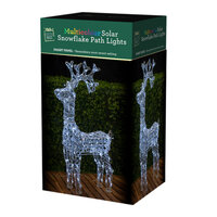 Stockholm Led Christmas Lights Standing Reindeer Cool White Acrylic Indoor Outdoor Decor