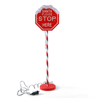 Stockholm LED Path Santa Stop Sign Multi