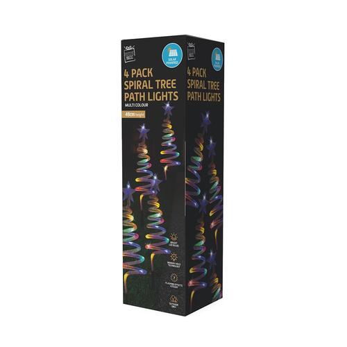 Stockholm Solar Mesh Spiral Tree Multi 4pc