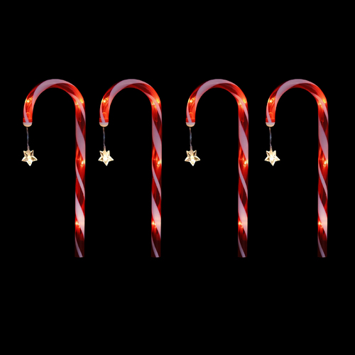 Stockholm Candy Cane w/ Stars 4pcs