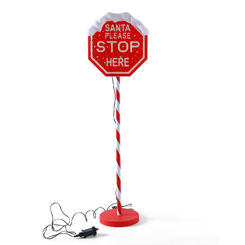 Stockholm LED Path Santa Stop Sign Multi